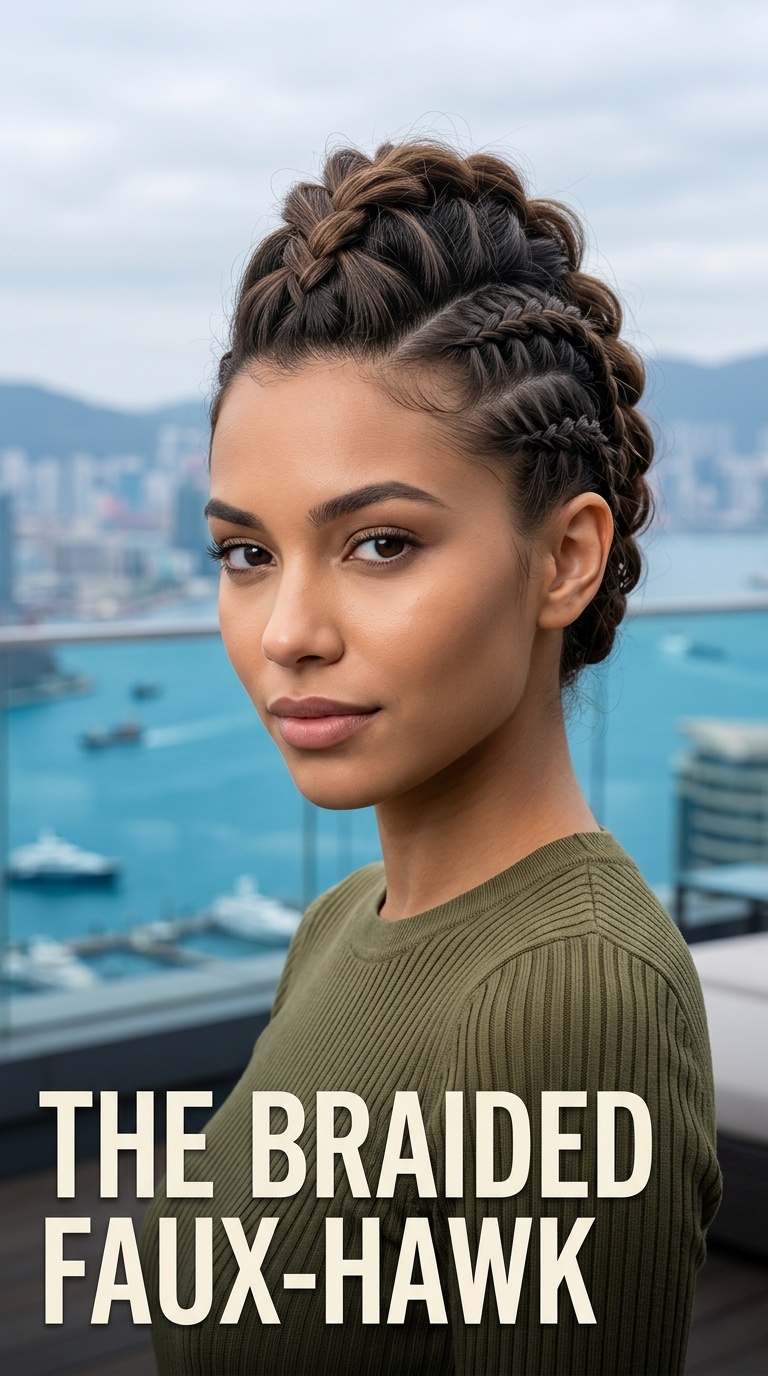 The Braided Faux-Hawk