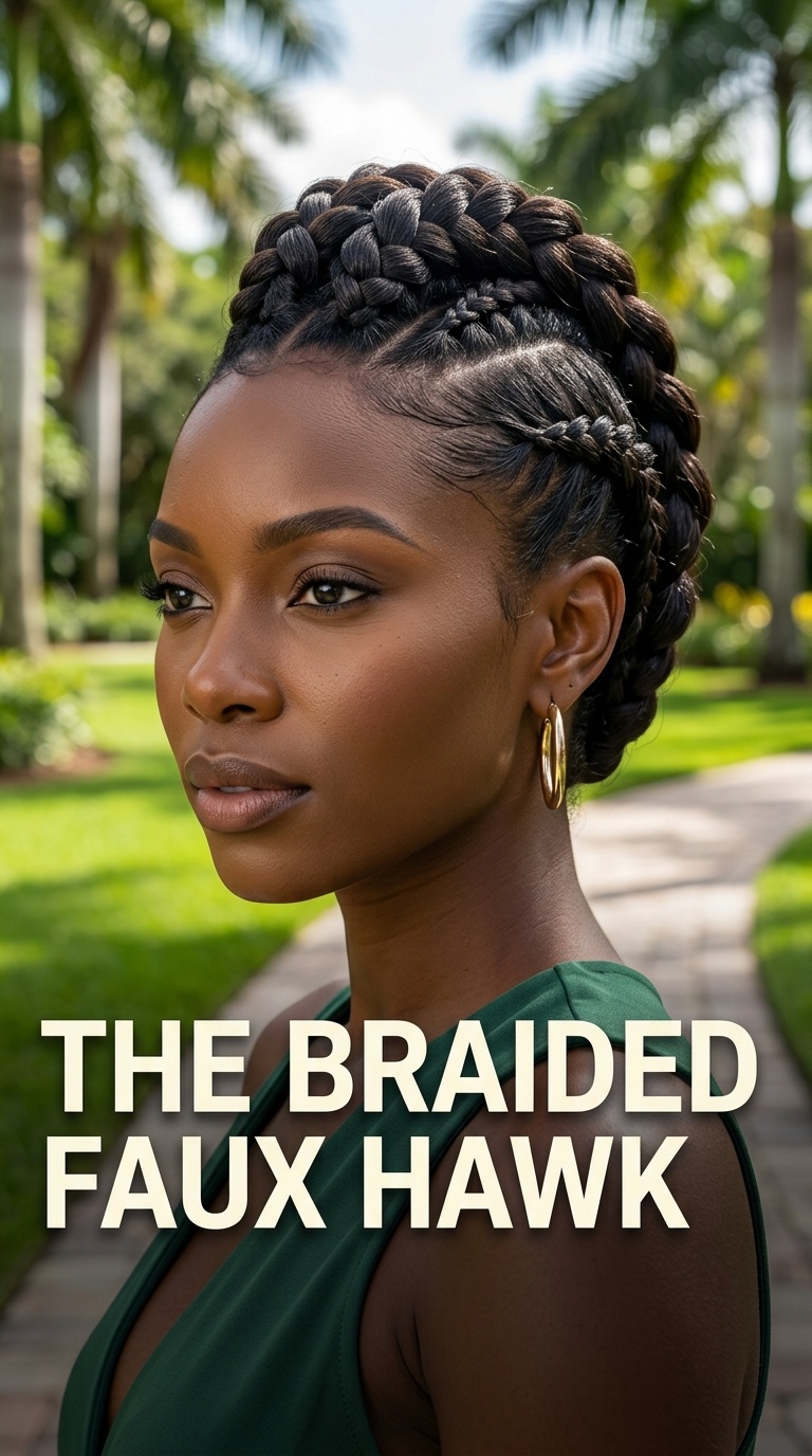 The Braided Faux Hawk