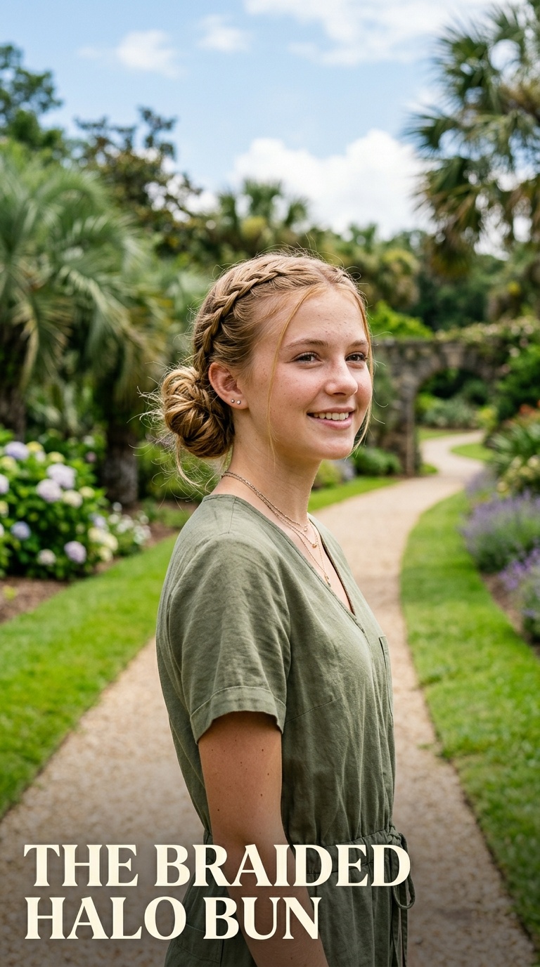 The Braided Halo Bun