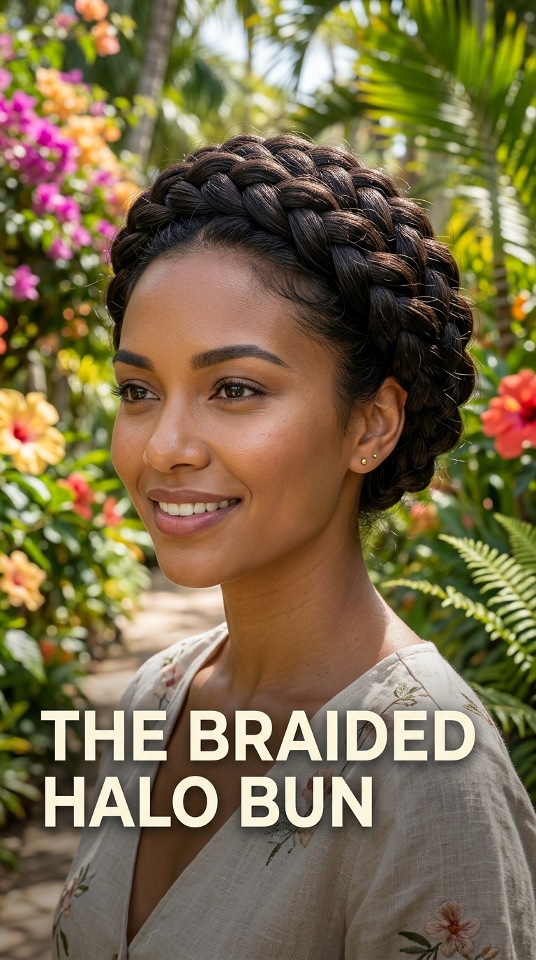 The Braided Halo Bun