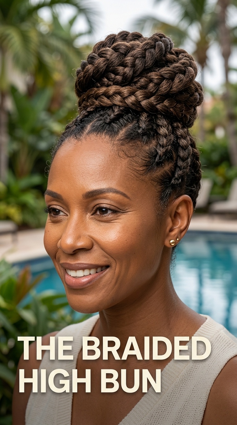 The Braided High Bun