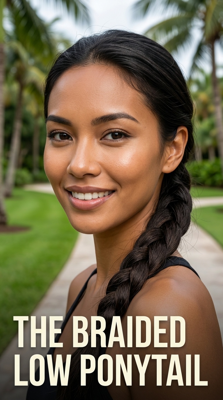 The Braided Low Ponytail
