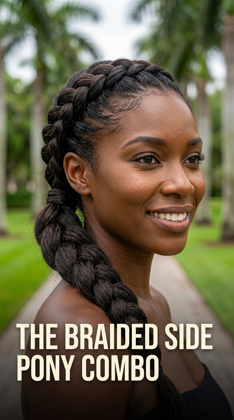 The Braided Side Pony Combo
