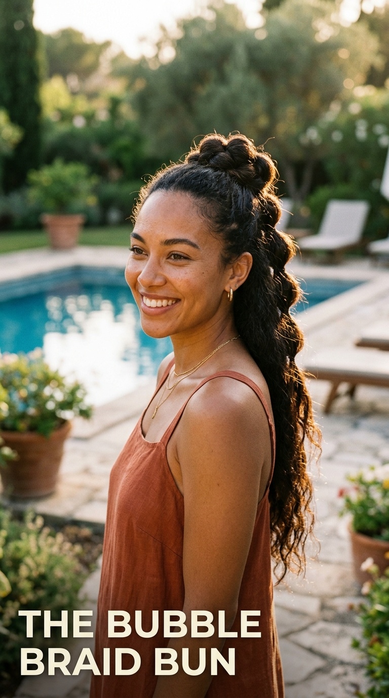 The Bubble Braid Bun