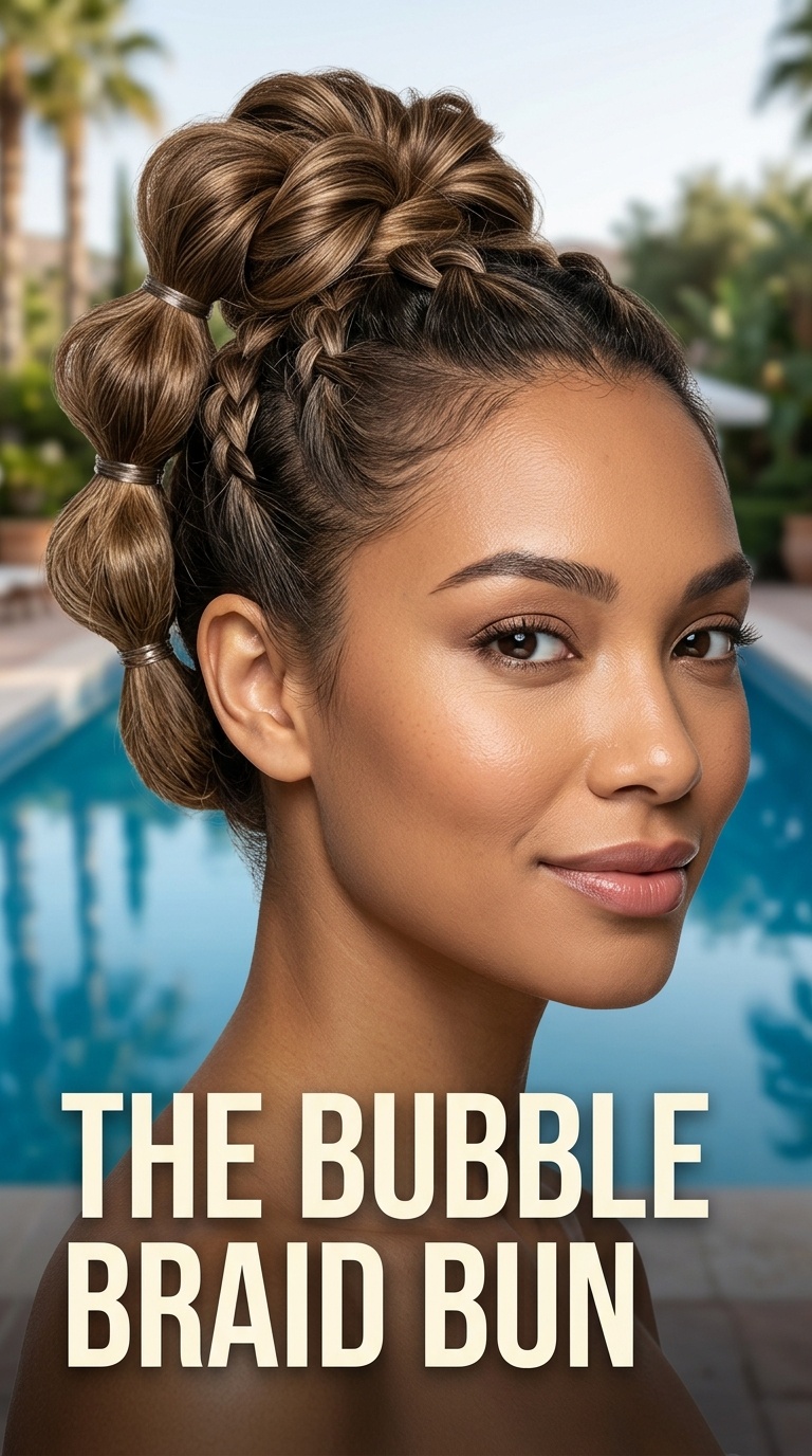 The Bubble Braid Bun