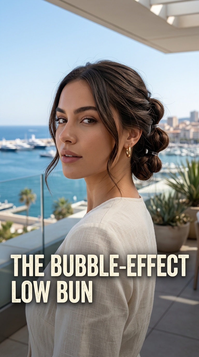 The Bubble-Effect Low Bun