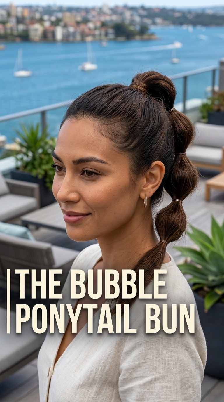 The Bubble Ponytail Bun