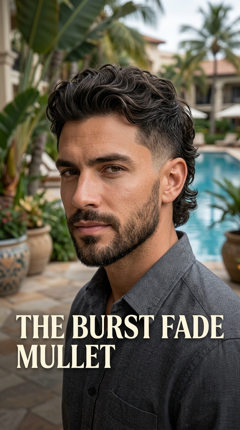 The Burst Fade Mullet