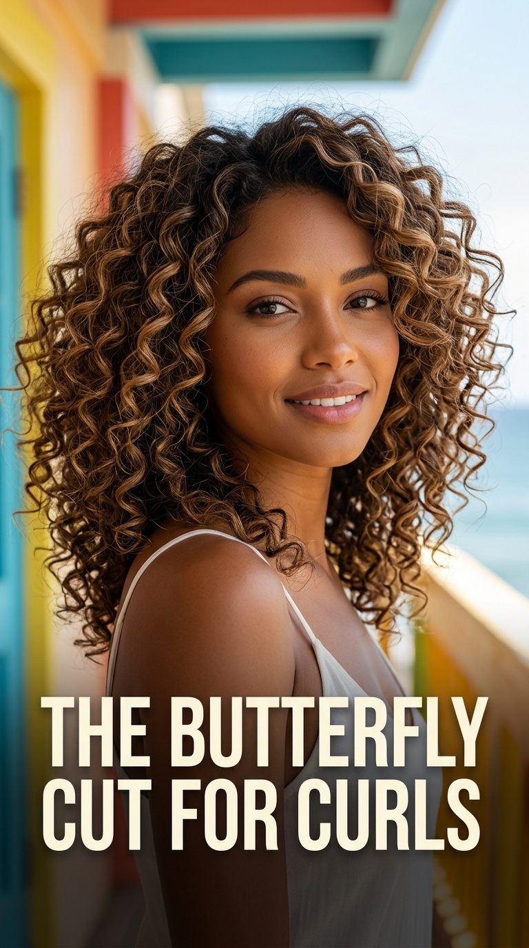 The Butterfly Cut for Curls