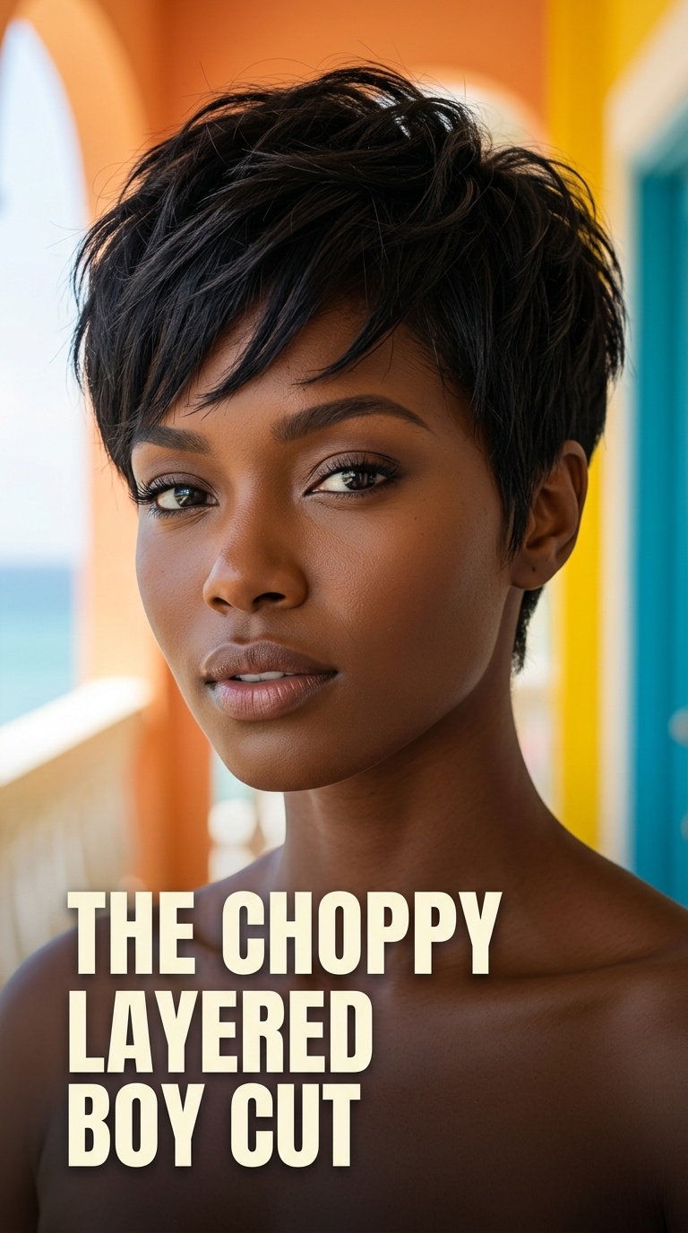 The Choppy Layered Boy Cut