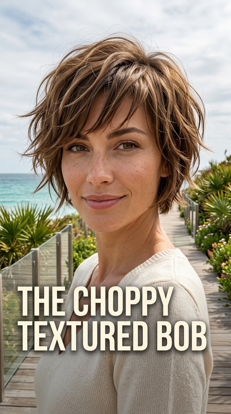 The Choppy Textured Bob