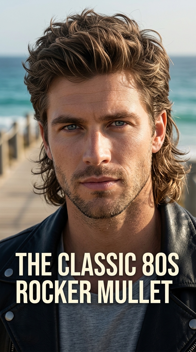 The Classic 80s Rocker Mullet