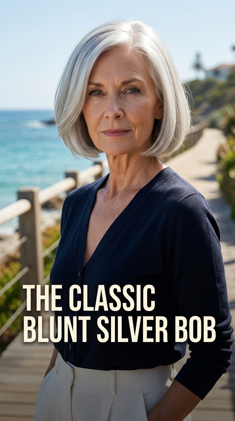 The Classic Blunt Silver Bob