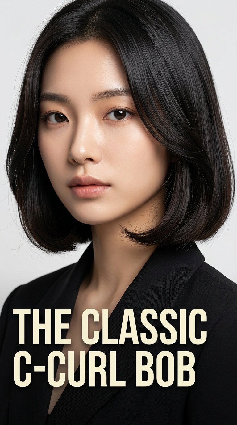 The Classic C-Curl Bob