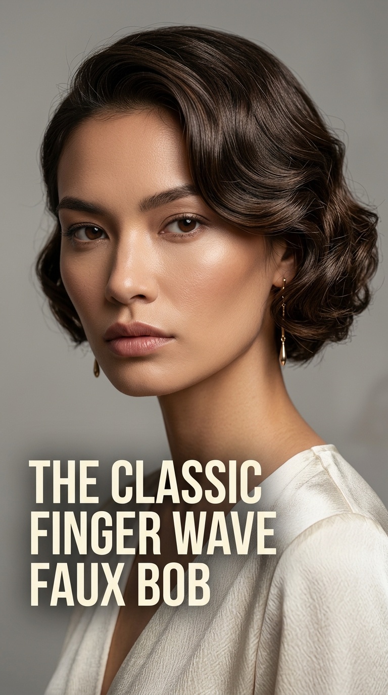 The Classic Finger Wave Faux Bob