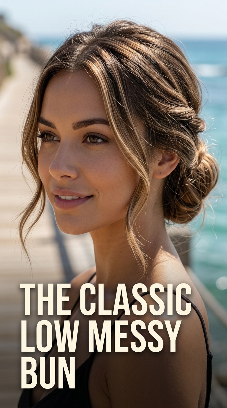 The Classic Low Messy Bun