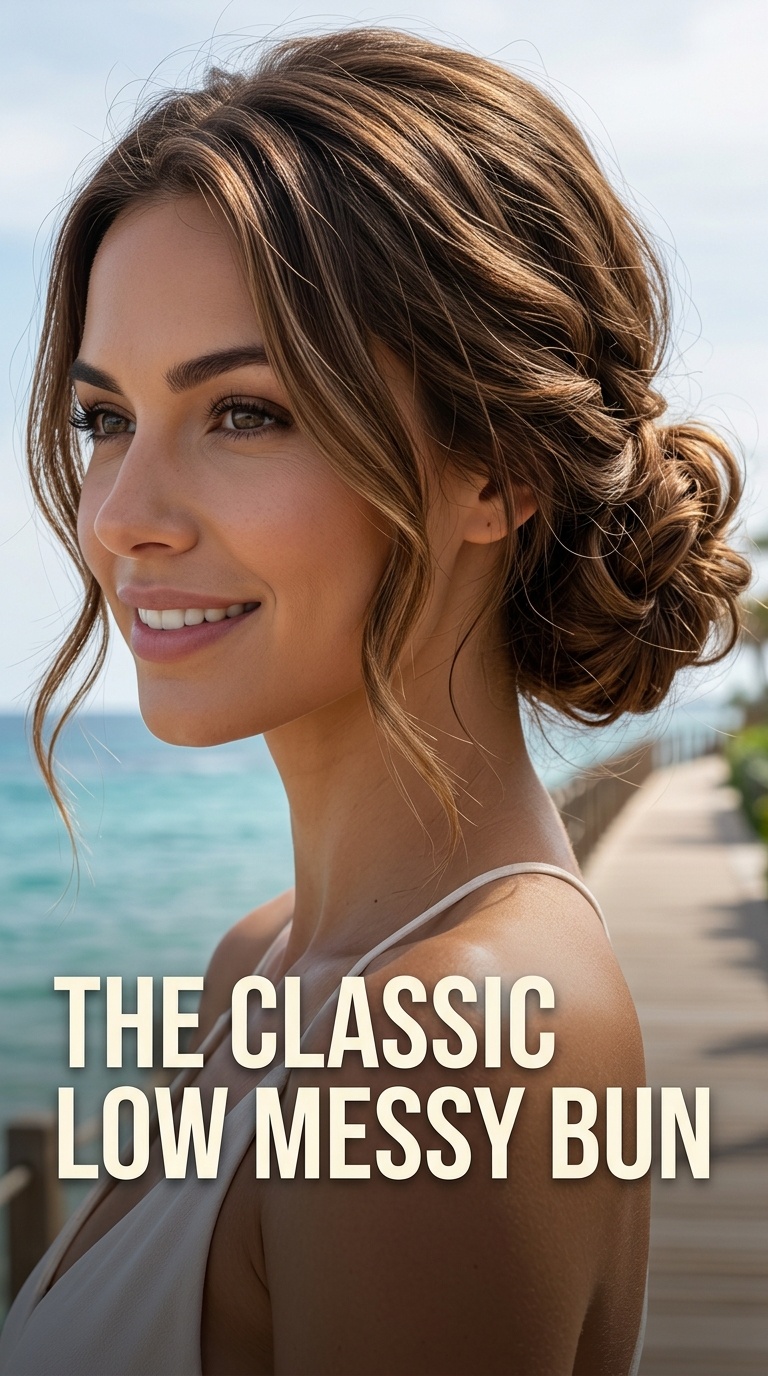 The Classic Low Messy Bun