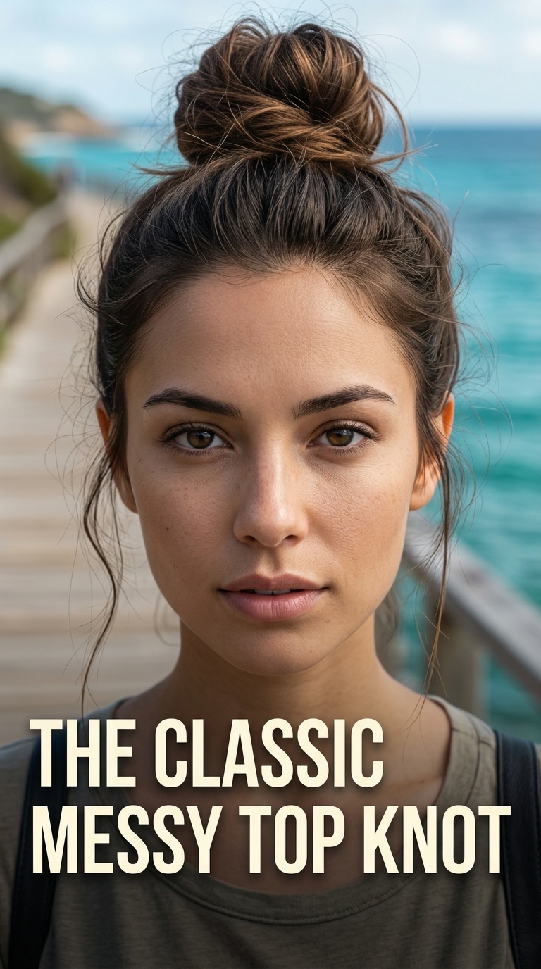The Classic Messy Top Knot