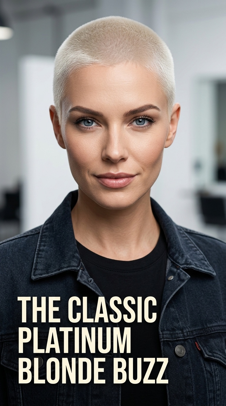 The Classic Platinum Blonde Buzz
