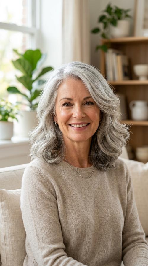 The Classic Silver Mid-Length Blowout