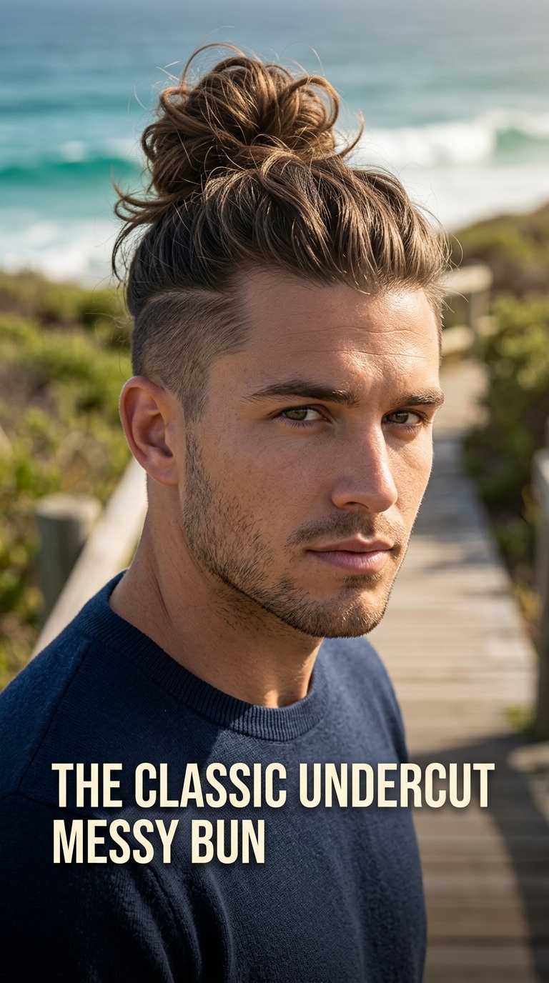 The Classic Undercut Messy Bun