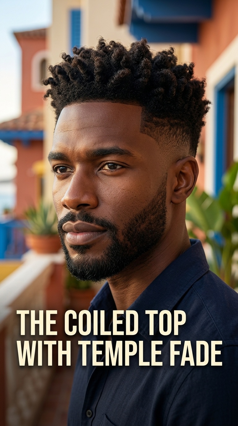 The Coiled Top with Temple Fade
