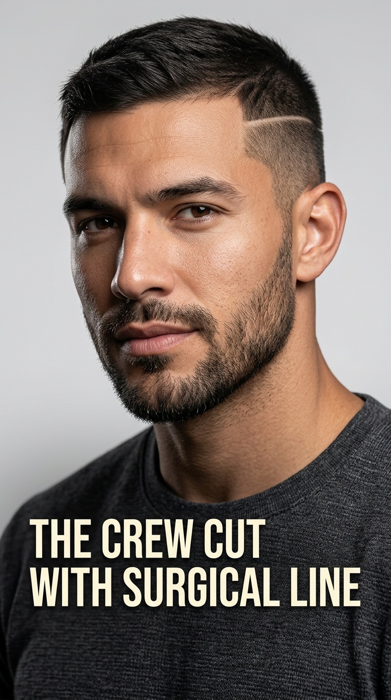 The Crew Cut with Surgical Line