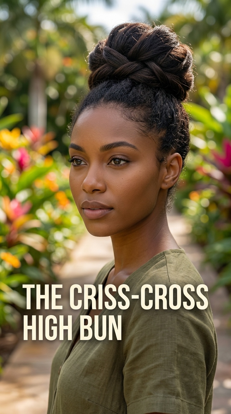 The Criss-Cross High Bun