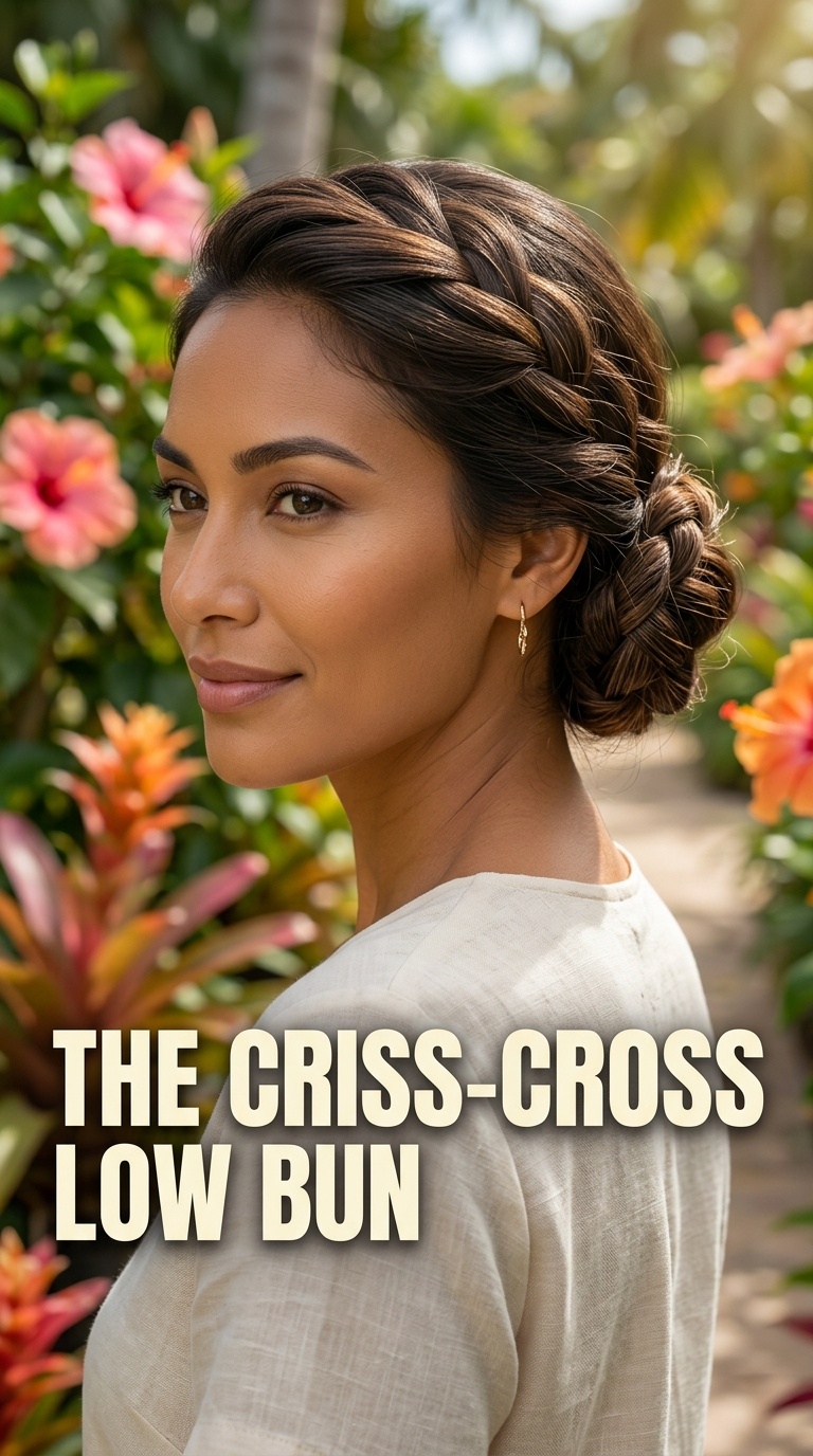 The Criss-Cross Low Bun
