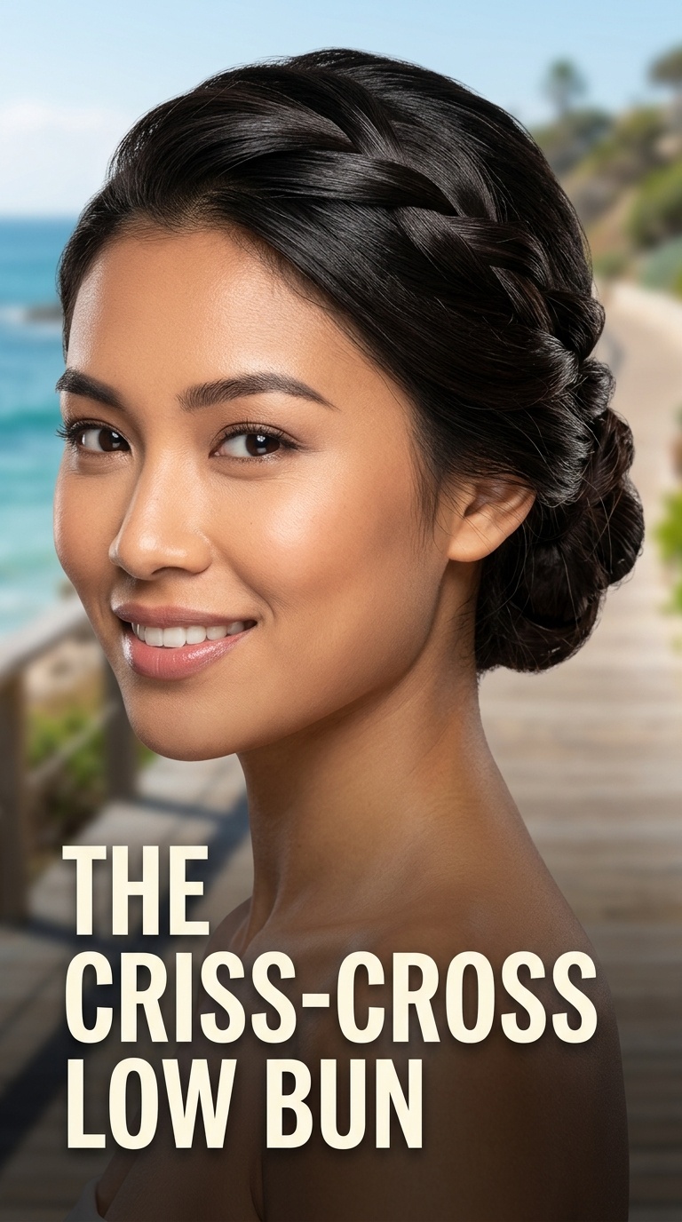 The Criss-Cross Low Bun