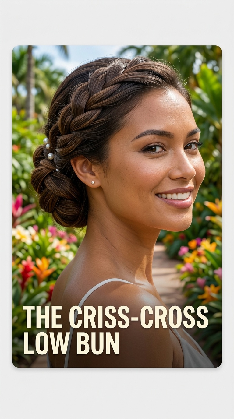 The Criss-Cross Low Bun