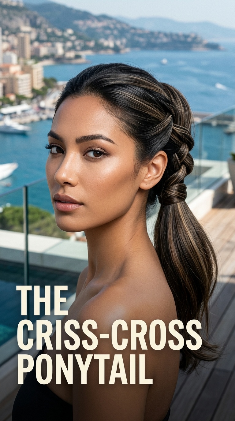 The Criss-Cross Ponytail