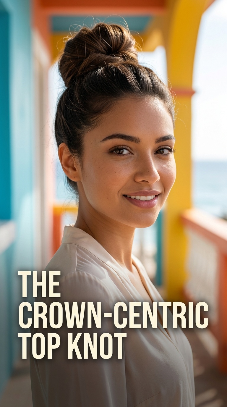 The Crown-Centric Top Knot
