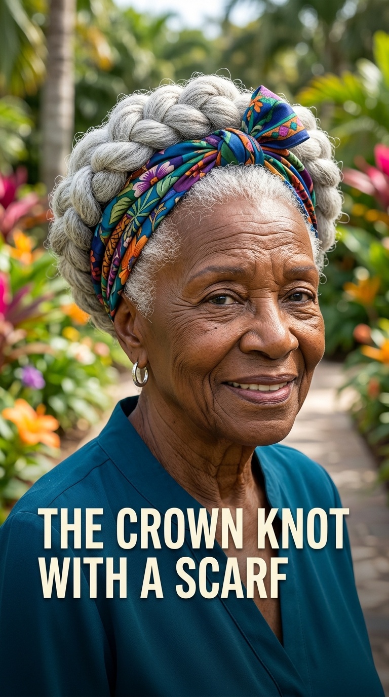 The Crown Knot with a Scarf
