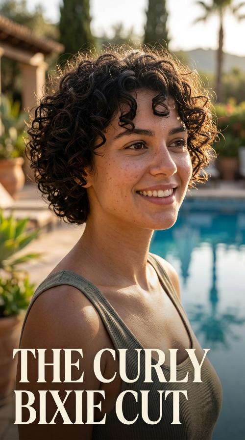 The Curly Bixie Cut