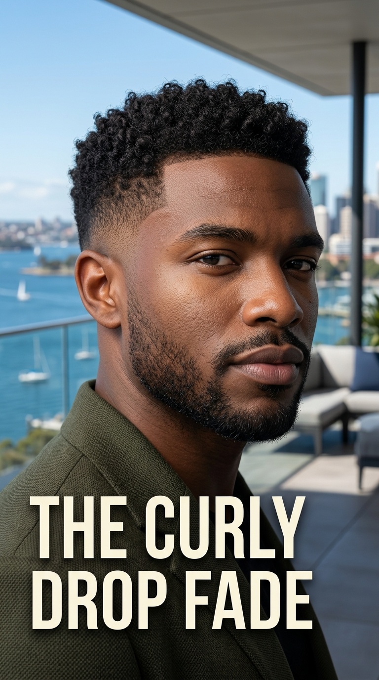 The Curly Drop Fade