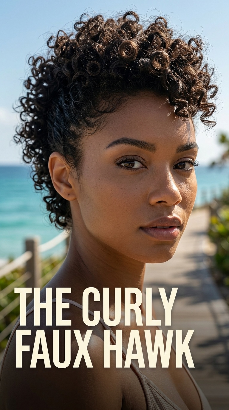 The Curly Faux Hawk