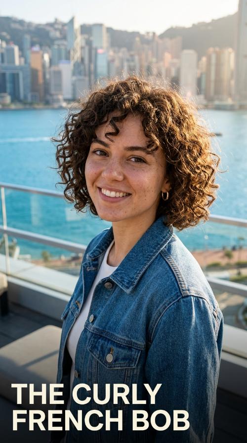 The Curly French Bob