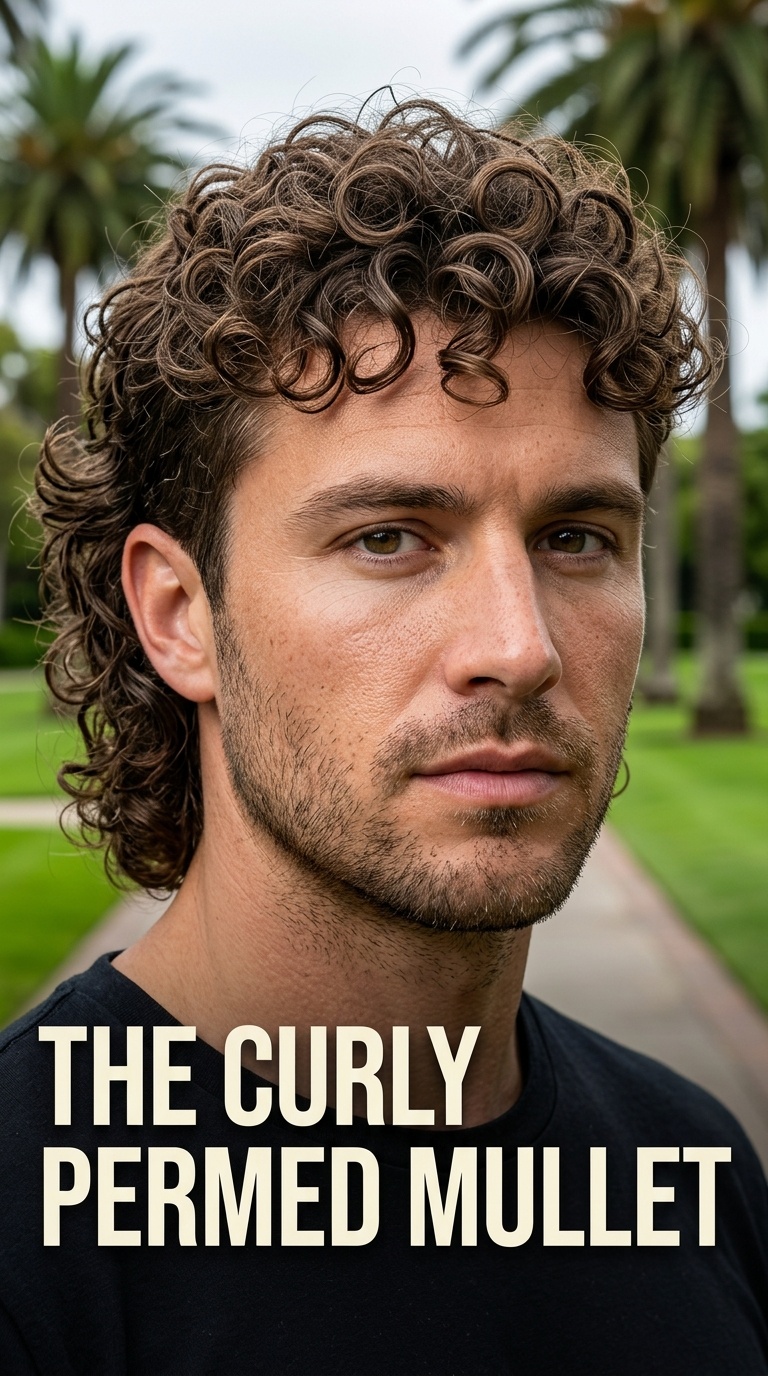 The Curly Permed Mullet