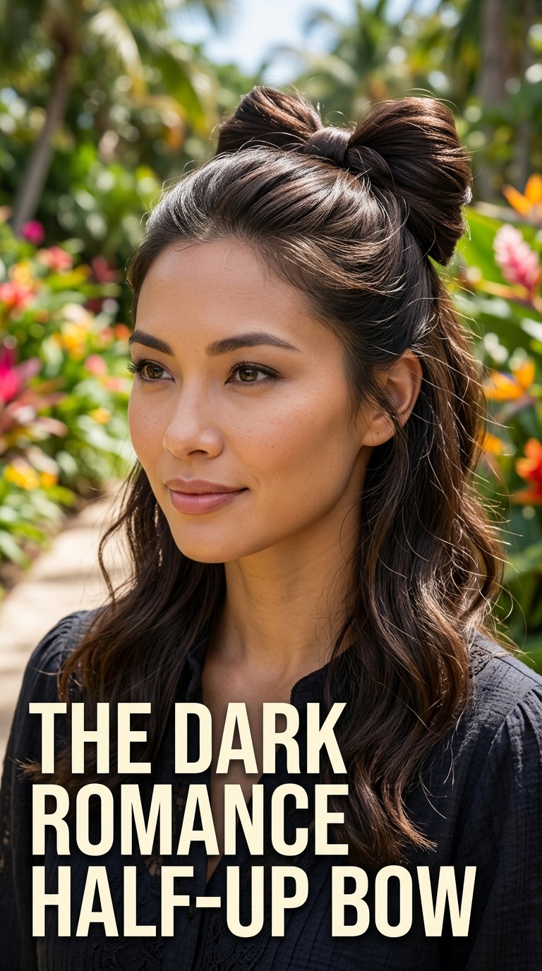 The Dark Romance Half-Up Bow