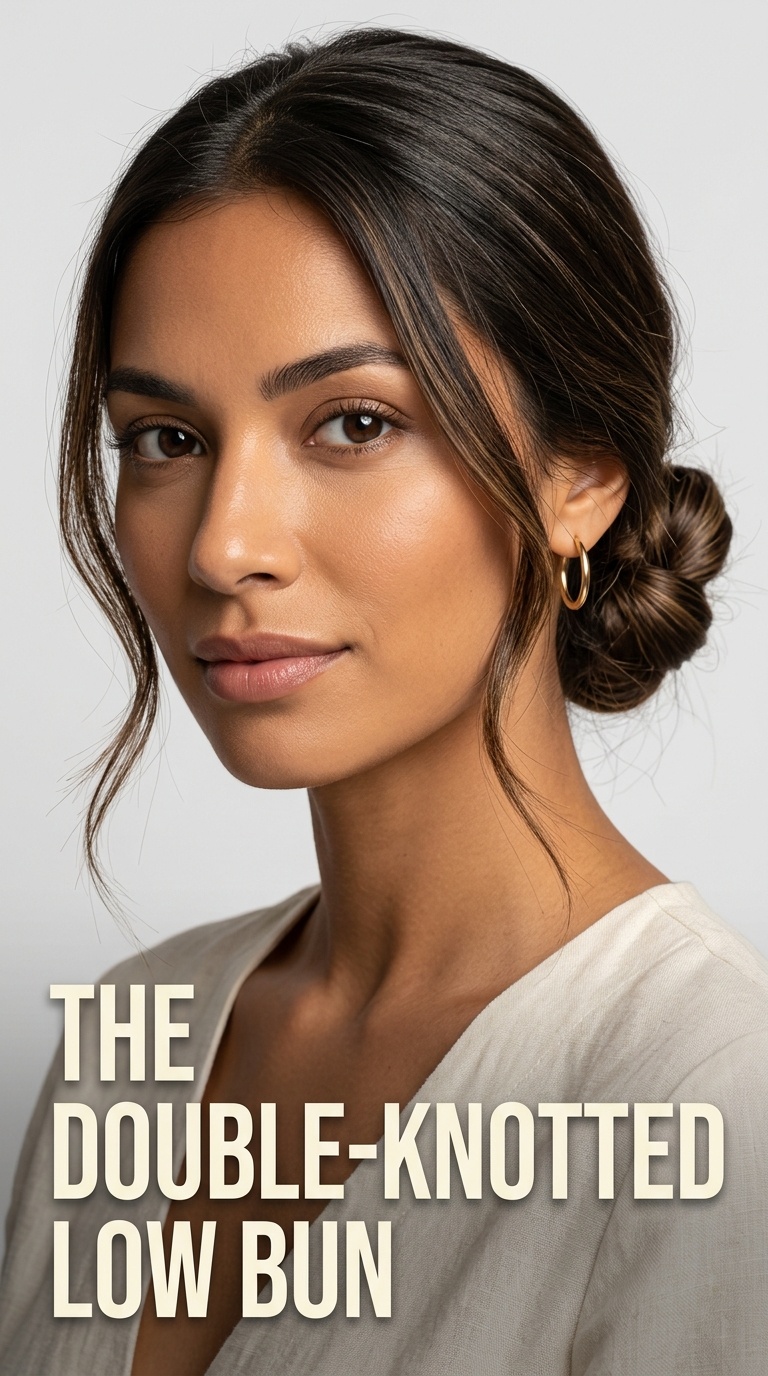 The Double-Knotted Low Bun