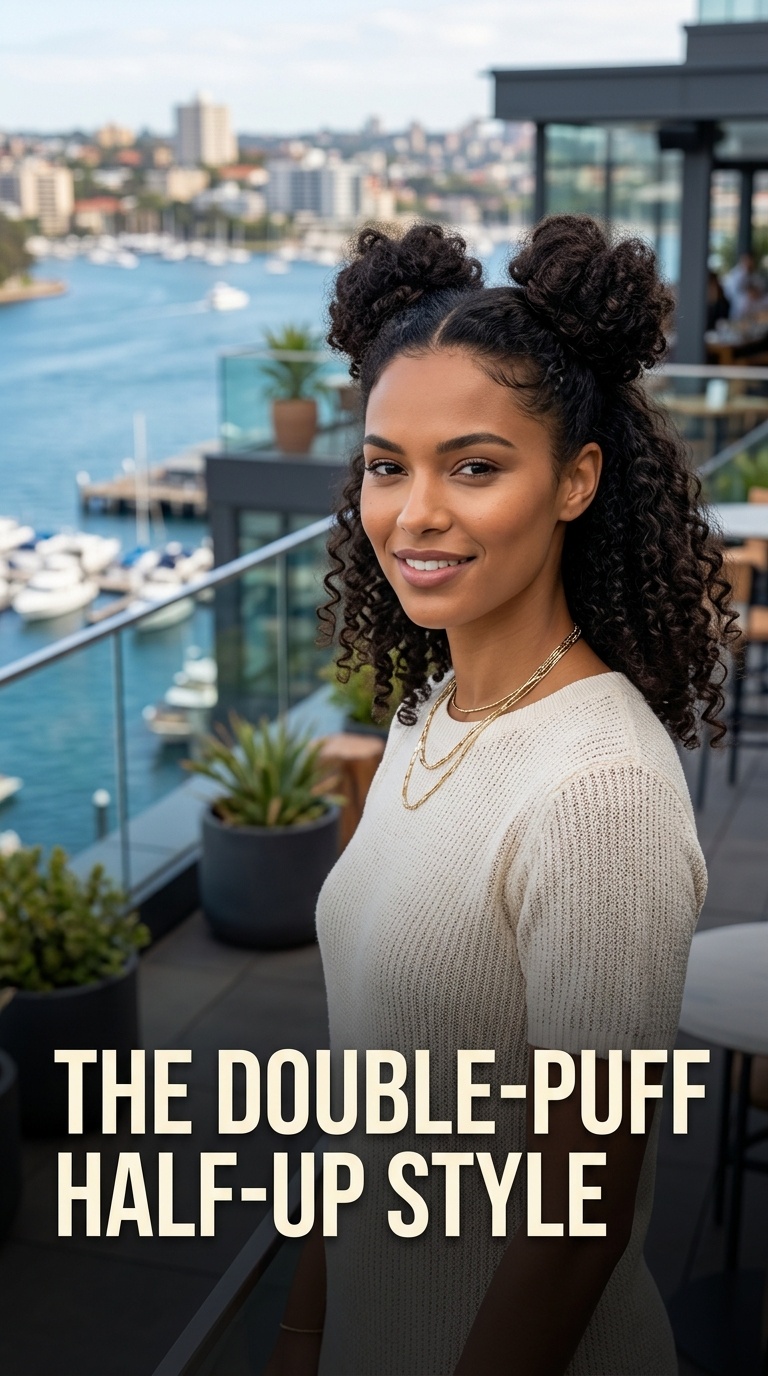The Double-Puff Half-Up Style