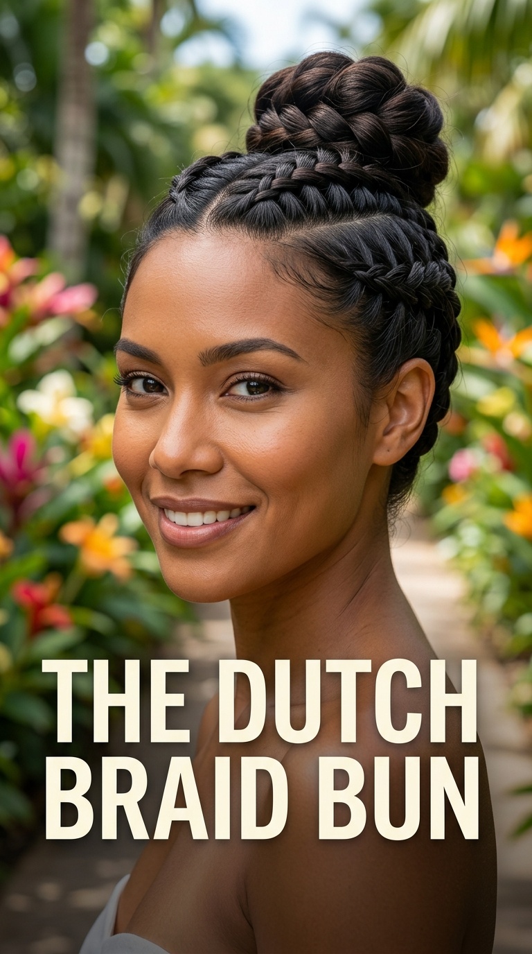 The Dutch Braid Bun