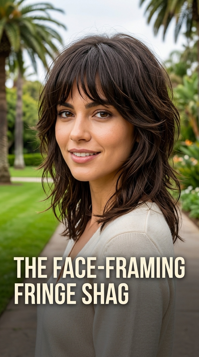 The Face-Framing Fringe Shag