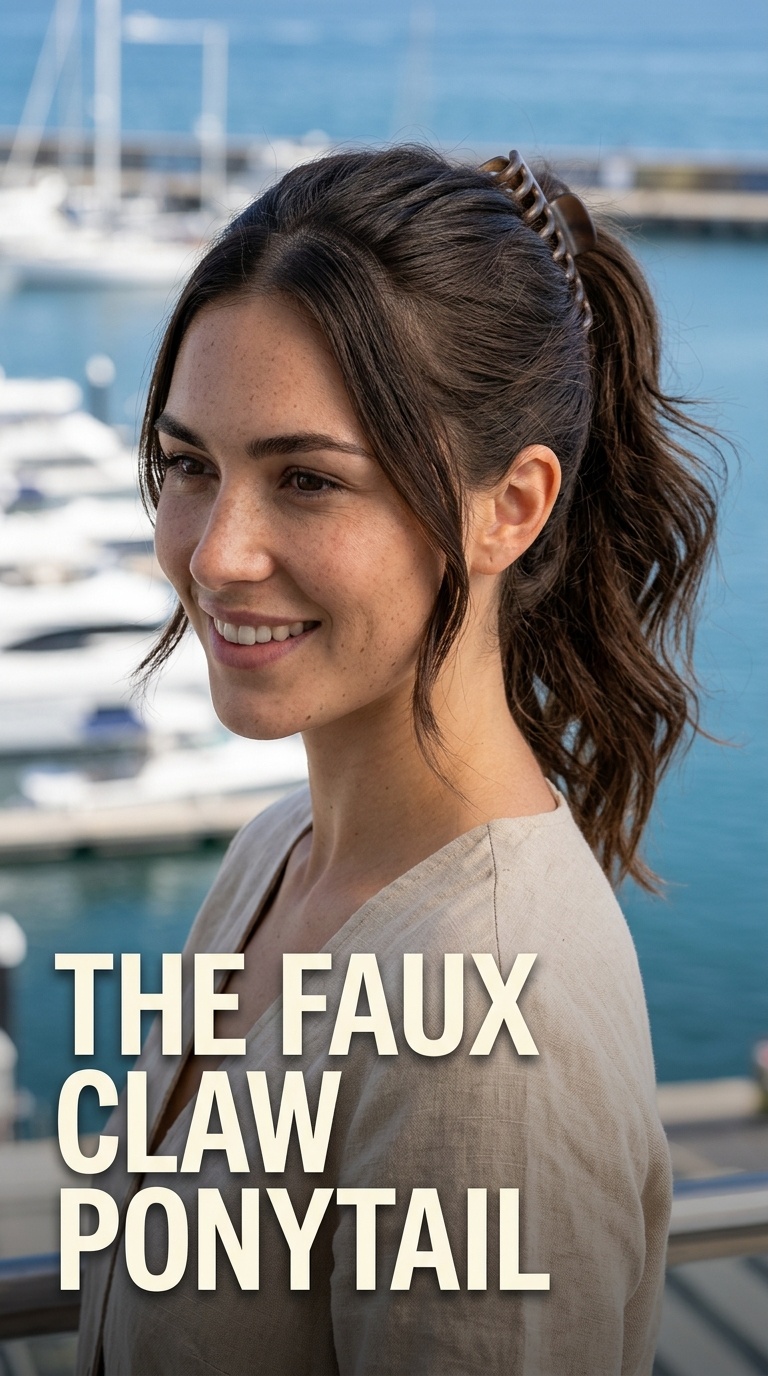 The Faux Claw Ponytail
