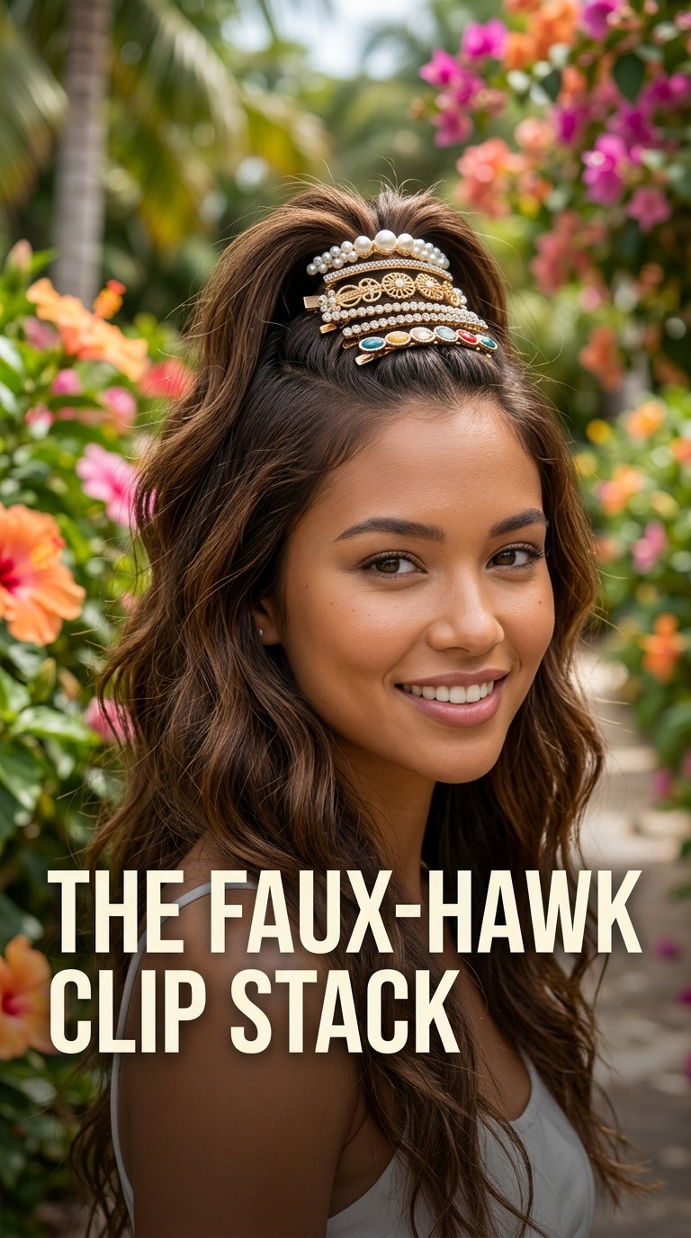 The Faux-Hawk Clip Stack