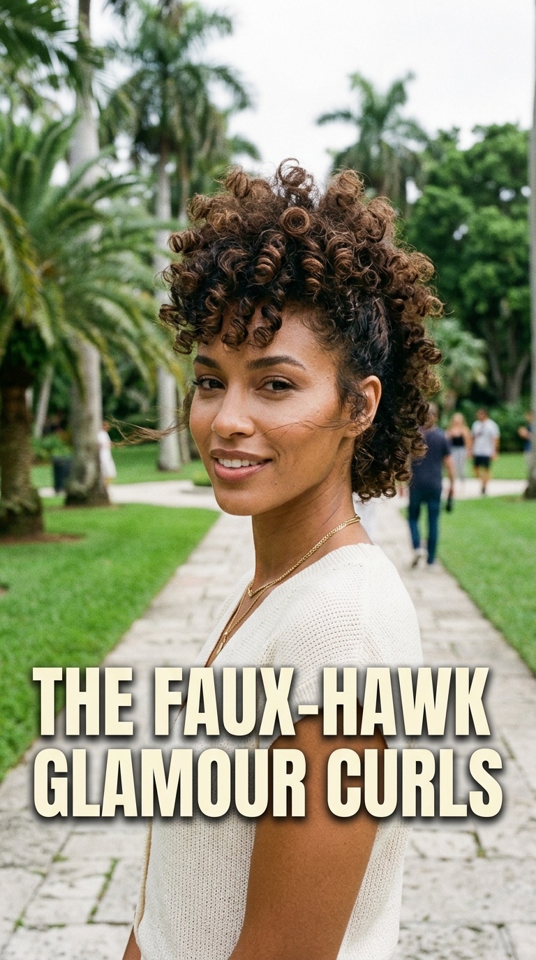 The Faux-Hawk Glamour Curls