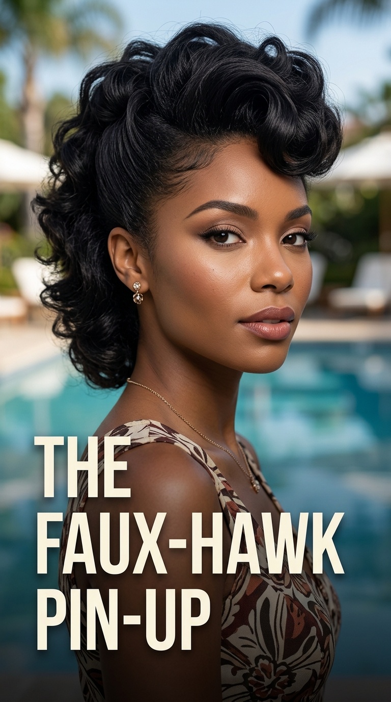 The Faux-Hawk Pin-Up