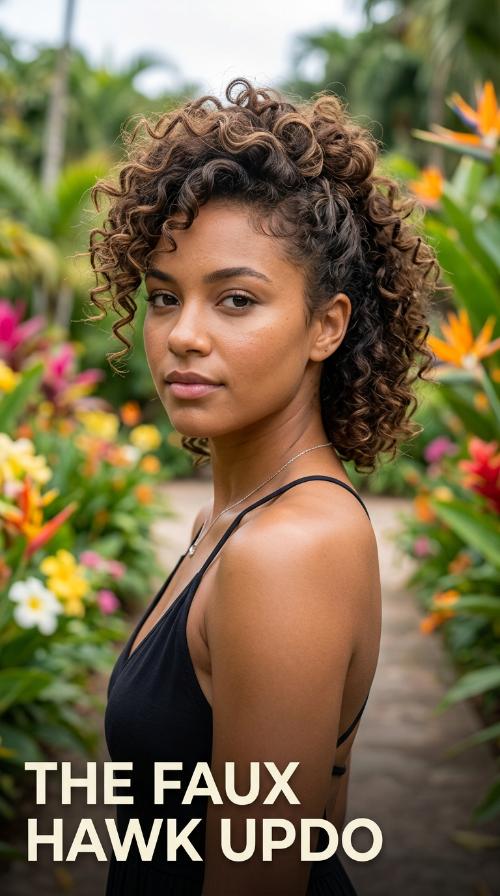 The Faux Hawk Updo