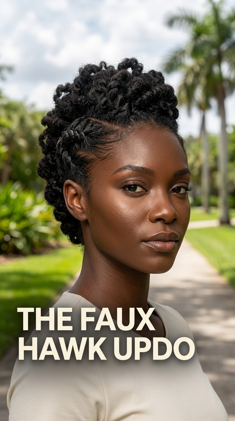 The Faux Hawk Updo